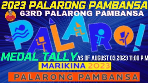 RESULTS Day 3 63rd Palarong, .